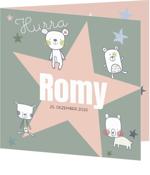 Geburtsanzeige Romy - Stern