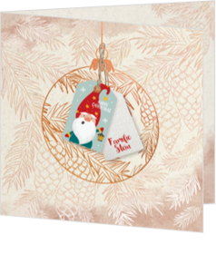 Weihnachtsbaum und Kugel - karte 23157D