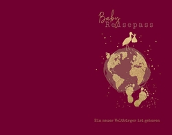 Geburtskarte Matteo   Baby Reisepass Rückseite/Vorderseite